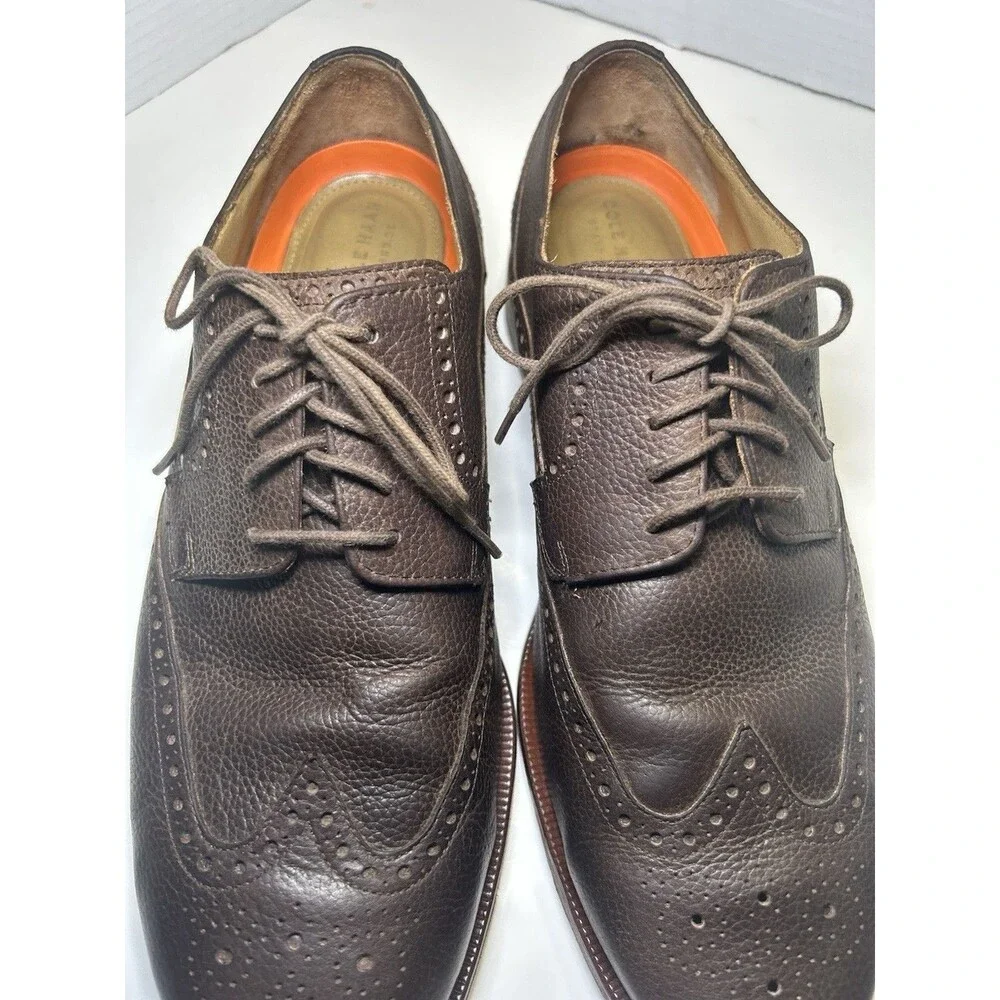 Cole Haan Men's Carter Grand Wing Oxford Chestnut Grain Size 10.5 Wide
